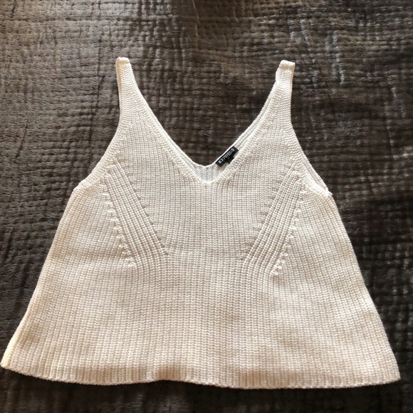 White Knit Tank - Picture 1 of 4